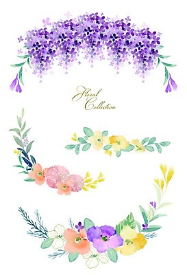 PSD 꽃 잎 꽃백그라운드 일러스트 봄꽃 수채화 사람없음 세트 라벨 국내일러스트 식물 백그라운드 프레임 봄 파일형식