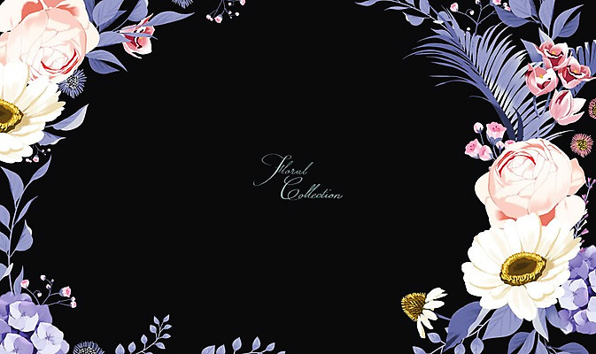 PSD 꽃 잎 꽃백그라운드 일러스트 프레임 사람없음 장미 수국 꽃프레임 국내일러스트 식물 백그라운드 파일형식