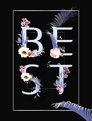 PSD 꽃 잎 꽃백그라운드 일러스트 타이포그라피 사람없음 장미 최고 수국 국내일러스트 식물 문자 백그라운드 파일형식