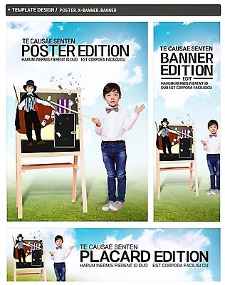 전신 PSD 구름 배너 배너템플릿 어린이교육 교육 남자 가로배너 ZIP 포스터 세로배너 어린이 하늘 서기 소년 잔디 두명 세트 칠판 한국인 마술사 현수막 지시봉 마술사복장 자연요소 식물 템플릿 옷 모션 사람 동양인 가로 세로 마술 파일형식