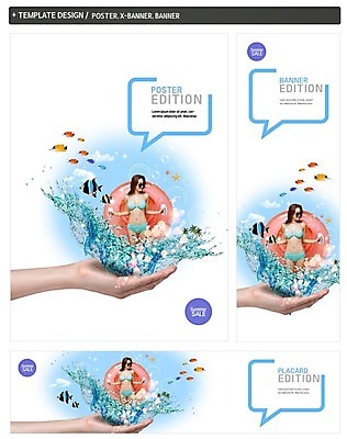 PSD 손 배너 배너템플릿 여자 가로배너 ZIP 포스터 세로배너 바다 여행 말풍선 물놀이 한명 손짓 상반신 20대 성인 신체부위 여름 여름휴가 바캉스 세트 비키니 선글라스 한국인 현수막 열대어 튜브 템플릿 1 계절 수영복 안경 모션 놀이 휴가 어류 사람 동양인 청년 가로 세로 파일형식 여름_계절