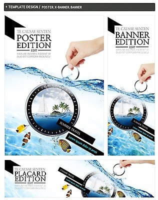 PSD 손 배너 배너템플릿 가로배너 ZIP 포스터 세로배너 바다 여행 손짓 신체부위 여름휴가 바캉스 세트 야자수 현수막 나침반 열대어 나무 템플릿 모션 휴가 어류 사람 가로 세로 파일형식 여름_계절