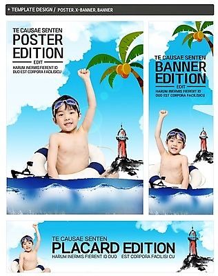 PSD 구름 배너 배너템플릿 남자 가로배너 ZIP 포스터 세로배너 바다 여행 물놀이 하늘 등대 한명 소년 상반신 여름 여름휴가 바캉스 세트 야자수 손들기 한국인 현수막 물안경 튜브 자연요소 나무 템플릿 1 계절 어린이 모션 놀이 휴가 사람 동양인 가로 세로 수영용품 파일형식 여름_계절