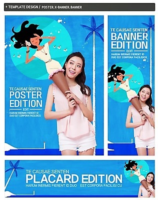 PSD 배너 배너템플릿 여자 가로배너 ZIP 포스터 세로배너 바다 여행 등대 웃음 상반신 20대 성인 두명 여름 여름휴가 바캉스 세트 야자수 한국인 현수막 아이스크림콘 나무 템플릿 계절 휴가 표정 사람 동양인 청년 가로 세로 콘 파일형식 여름_계절