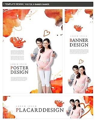 PSD 서양인 배너 부부 배너템플릿 여자 남자 가로배너 ZIP 포스터 세로배너 가족 서기 웃음 성인 두명 30대 세트 임산부 현수막 하트 아기 태아 가랜드 육아박람회 모양 외국인 템플릿 커플 관계 모션 표정 사람 가로 세로 장년 임신 파티용품 박람회 파일형식