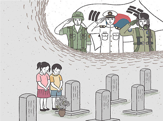 여자 남자 어린이 일러스트 국화 여러명 성인 군인 슬픔 공동묘지 태극기 공군 군복 해군 육군 희생 경례 현충일 위로 장례 공동묘 장례식 추모 현충원 국내일러스트 AI파일 직업 기념일 꽃 감정 다수 유니폼 군대 사람 무덤 인사 국기 국군 파일형식 벡터 호국보훈의달