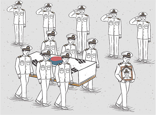 남자 일러스트 여러명 성인 슬픔 태극기 군복 해군 희생 경례 현충일 애국심 위로 장례 영정사진 장례식 행렬 운구 국내일러스트 AI파일 기념일 감정 다수 유니폼 군대 사람 인사 국기 파일형식 벡터 호국보훈의달