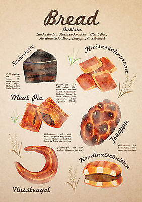 PSD 음식 빵 일러스트 디저트 종류 사람없음 파이 돼지고기파이 누스보이겔 국내일러스트 파일형식