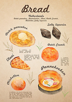 PSD 음식 빵 일러스트 디저트 사탕 종류 사람없음 파이 팬케이크 판네쿠큰 올리볼렌 국내일러스트 케이크 도넛 파일형식