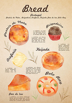 PSD 음식 빵 일러스트 디저트 종류 사람없음 에그타르트 브리가데이로 케이사다 국내일러스트 타르트 파일형식