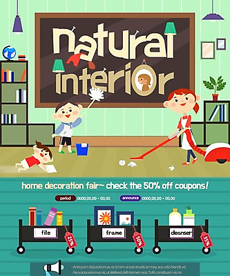 PSD 템플릿 여자 남자 어린이 웹템플릿 조명 책장 이벤트페이지 이벤트 성인 책 세명 인테리어 지구본 세일 청소도구 청소 청소기 대청소 이미지템플릿 디자인 가구 사람 전자제품 도구 페이지 파일형식