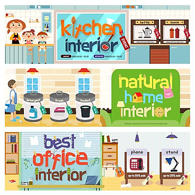 PSD 템플릿 배너 여자 남자 어린이 웹템플릿 창문 주전자 이벤트 여러명 성인 인테리어 세일 주방 쓰레기통 스탠드 전화기 이벤트배너 웹배너 이미지템플릿 디자인 다수 주방용품 조명 사람 파일형식