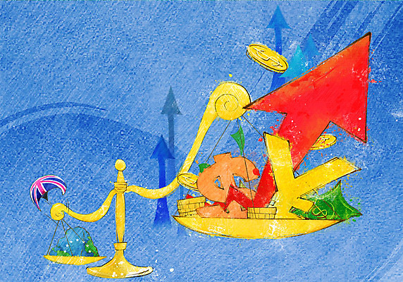 PSD 화살표 일러스트 영국 저울 사람없음 경제 달러 동전 엔 사회이슈 상승 유엔 유엔기 브렉시트 국내일러스트 유럽 컨셉 돈 파일형식