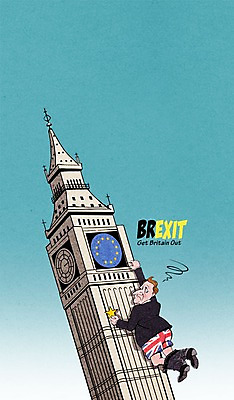 PSD 남자 일러스트 영국 매달리기 한명 성인 경제 사회이슈 빅벤 유엔 유엔기 브렉시트 버티다 국내일러스트 1 유럽 컨셉 모션 사람 시계탑 런던 파일형식