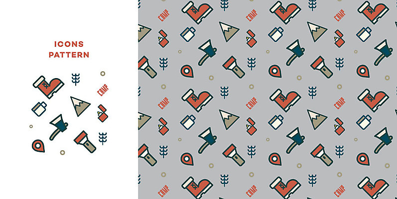 아이콘 신발 패턴 산 캠핑도구 사람없음 컵 여름휴가 바캉스 캠핑 패턴백그라운드 손전등 도끼 라이터 2D아이콘 AI파일 식기 백그라운드 무늬 레저 휴가 조명 도구 파일형식 벡터 여름_계절