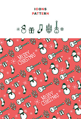 아이콘 크리스마스 패턴 초 눈사람 사람없음 선물상자 패턴백그라운드 기타 눈송이 크리스마스양말 2D아이콘 AI파일 기념일 백그라운드 크리스마스장식 무늬 현악기 양말 눈_날씨 선물 상자 파일형식 벡터