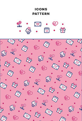 아이콘 패턴 화이트데이 발렌타인데이 사탕 사람없음 선물상자 패턴백그라운드 달력 하트 러브레터 2D아이콘 AI파일 모양 백그라운드 무늬 데이이벤트 디저트 선물 상자 편지 파일형식 벡터