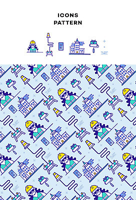 아이콘 남자 건축 패턴 노동자 건설업 빌딩 여러명 성인 패턴백그라운드 콘센트 전기에너지 페인트롤러 안전바 칼라콘 2D아이콘 AI파일 직업 산업 다수 백그라운드 무늬 사람 건물 에너지 안전장비 파일형식 벡터