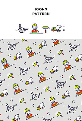 아이콘 남자 건축 패턴 손가락 노동자 건설업 여러명 성인 패턴백그라운드 반창고 페인트롤러 레미콘 2D아이콘 AI파일 직업 손 산업 다수 백그라운드 무늬 사람 의료용품 파일형식 벡터