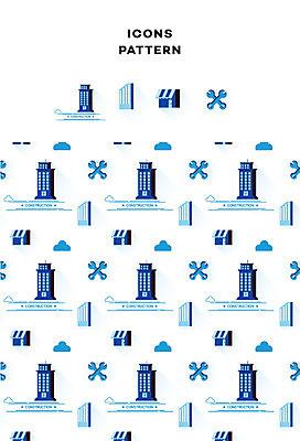 구름 아이콘 건축 패턴 건설업 빌딩 사람없음 상점 패턴백그라운드 드라이버 2D아이콘 AI파일 자연요소 산업 백그라운드 무늬 건물 공구 파일형식 벡터