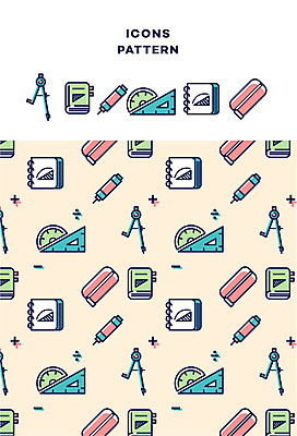 아이콘 교육 패턴 사람없음 책 공책 패턴백그라운드 수학 덧셈 샤프 라인아이콘 컴파스 필통 각도기 나누기 2D아이콘 AI파일 백그라운드 무늬 교과목 문구용품 학용품 펜 파일형식 벡터