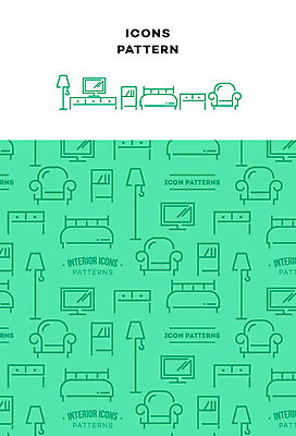 아이콘 가구 패턴 탁자 사람없음 인테리어 소파 텔레비전 패턴백그라운드 침대 스탠드 2D아이콘 AI파일 디자인 생활용품 백그라운드 무늬 의자 조명 전자제품 파일형식 벡터