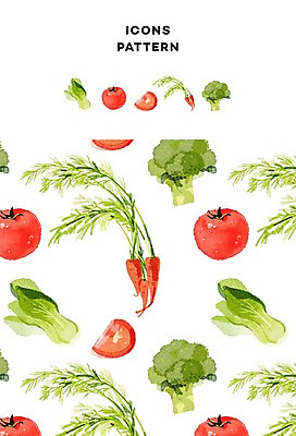 PSD 아이콘 ZIP 패턴 토마토 채소 사람없음 당근 패턴백그라운드 브로콜리 청경채 2D아이콘 백그라운드 무늬 뿌리채소 파일형식