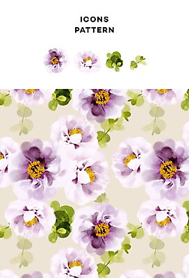 PSD 아이콘 꽃 ZIP 패턴 사람없음 패턴백그라운드 플라워패턴 2D아이콘 식물 백그라운드 무늬 파일형식