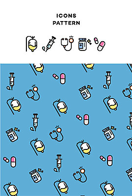 아이콘 패턴 의학 청진기 주사기 사람없음 알약 패턴백그라운드 약병 링거 2D아이콘 AI파일 백그라운드 무늬 의료기기 약 병_담는 파일형식 벡터