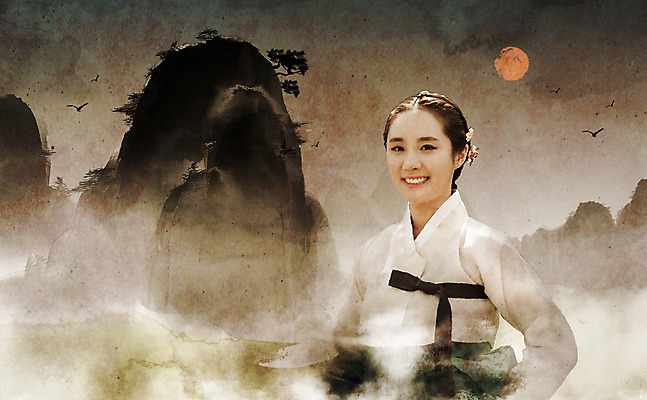 JPG 편집이미지 전통 여자 캘리그라피 조류 산 수묵화 한명 20대 성인 앞모습 태양 한국인 역사 연기 한복 산수화 디지털아트 성인여자한명만 사극 편집실사 자연요소 동물 1 한국전통 뷰포인트 미술 사람 동양인 청년 전통의상 동양화 CG 여자한명만 성인여자만 파일형식