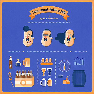 직업 캐릭터 남자 일러스트 맥주 직업캐릭터 실험 성인 세명 보리 맥주잔 맥주병 양조 브루마스터 국내일러스트 일러캐릭터 AI파일 술잔 술병 곡류 주류 사람 파일형식 벡터