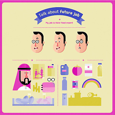 직업 캐릭터 남자 안경 음식 일러스트 중동 직업캐릭터 여러명 성인 이슬람교 할랄 국내일러스트 일러캐릭터 AI파일 잡화 나라 종교 다수 사람 파일형식 벡터