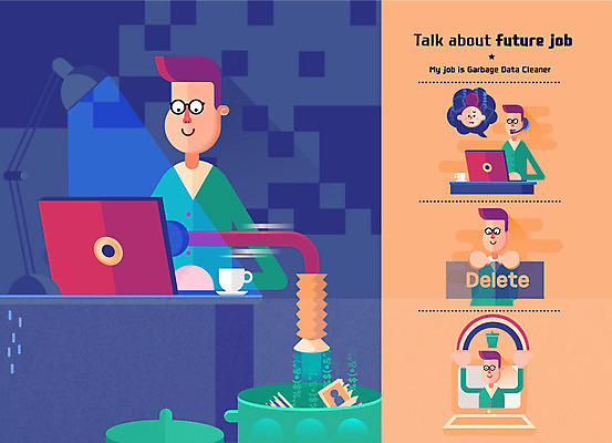 직업 캐릭터 남자 일러스트 직업캐릭터 여러명 성인 노트북 자료 정보 쓰레기통 스탠드 삭제 국내일러스트 일러캐릭터 AI파일 다수 조명 사람 전자제품 파일형식 벡터