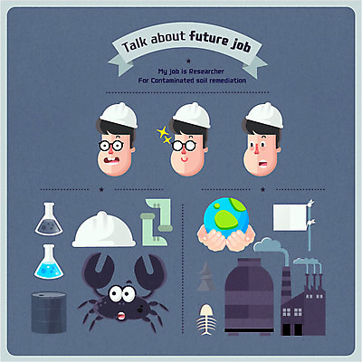 직업 캐릭터 남자 지구 신발 일러스트 공장 직업캐릭터 성인 세명 환경오염 오염 안전모 연구원 삼각플라스크 기름통 백기 정화 국내일러스트 일러캐릭터 AI파일 컨셉 공업 통 사람 깃발 헬멧 안전장비 플라스크 파일형식 벡터