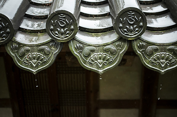 포토 JPG 주간 사람없음 야외 빗방울 기와지붕 국내포토 자연요소 지붕 기와 비_날씨 파일형식