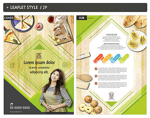 템플릿 여자 ZIP 포스터 음식 빵 리플렛 피자 한명 성인 쿠키 한국인 전단템플릿 전단 음식전단 인디자인 INDD 이미지템플릿 1 디저트 패스트푸드 서양음식 사람 동양인 홍보물 파일형식