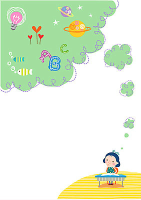 알파벳 여자 교육 어린이 일러스트 전구 상상 어류 한명 책 행성 하트 책상 프레임일러스트 국내일러스트 AI파일 모양 1 영어 가구 프레임 사람 우주 수중동물 파일형식 벡터