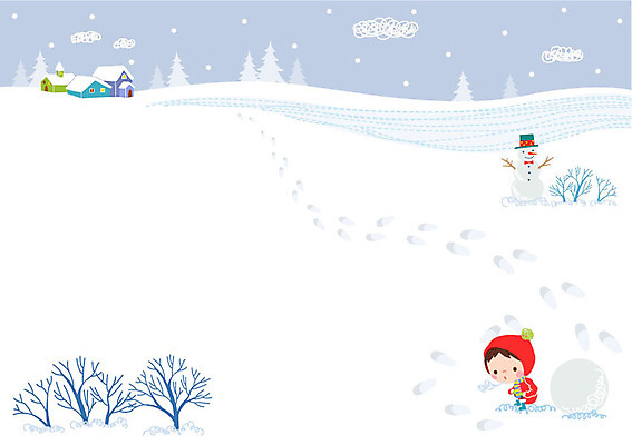 나무 구름 교육 남자 어린이 겨울 일러스트 눈사람 주택 한명 눈 발자국 눈사람만들기 프레임일러스트 국내일러스트 AI파일 자연요소 식물 1 계절 자국 날씨 프레임 사람 건물 만들기 파일형식 벡터