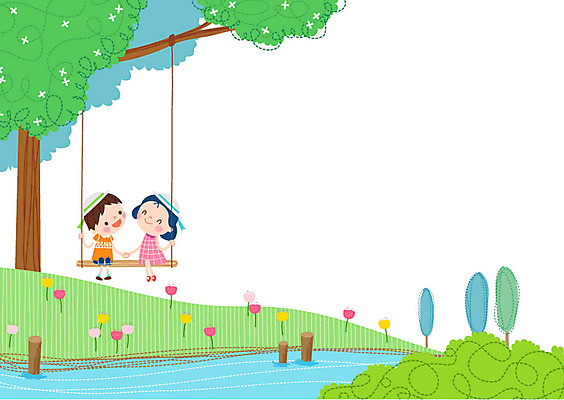 나무 모자 여자 교육 남자 꽃 어린이 일러스트 두명 손잡기 개울 그네 프레임일러스트 국내일러스트 AI파일 식물 잡화 모션 프레임 사람 강 파일형식 벡터