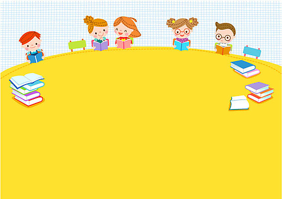 여자 교육 남자 어린이 의자 일러스트 여러명 책 독서 책상 프레임일러스트 국내일러스트 AI파일 가구 다수 프레임 사람 파일형식 벡터