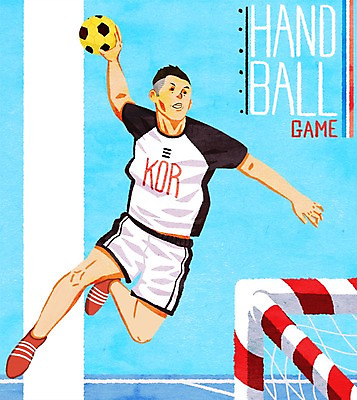 PSD 남자 스포츠 일러스트 한명 성인 핸드볼 핸드볼선수 핸드볼경기 핸드볼골대 핸드볼공 국내일러스트 1 공 운동선수 사람 경기 구기 골대 파일형식