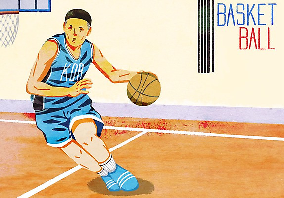 PSD 남자 스포츠 일러스트 농구 농구공 한명 성인 농구선수 농구대 농구복 농구장 국내일러스트 1 공 스포츠시설 운동선수 사람 운동복 구기 골대 파일형식