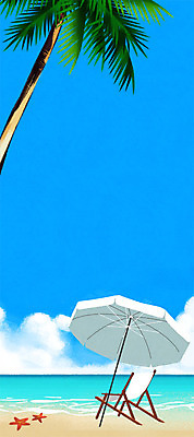 PSD 구름 바다 백그라운드 일러스트 자연 하늘 휴가 불가사리 해변 사람없음 여름 모래사장 야자수 파라솔 휴양지 선베드 파라다이스 트로피컬아트 국내일러스트 자연요소 나무 계절 의자 극피동물 장소 그림 생태계 파일형식