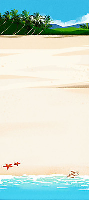 PSD 구름 바다 백그라운드 일러스트 자연 하늘 휴가 불가사리 해변 사람없음 여름 모래사장 야자수 소라 휴양지 파라다이스 국내일러스트 자연요소 나무 계절 어패류 극피동물 장소 생태계 파일형식