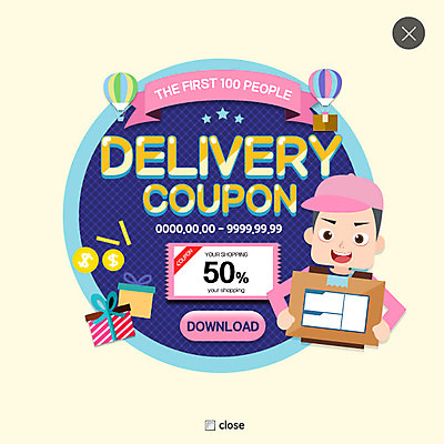 PSD 템플릿 남자 웹템플릿 팝업 이벤트팝업 웹팝업 한명 이벤트 성인 선물상자 동전 열기구 택배기사 배송 택배상자 레이어팝업 할인쿠폰 이미지템플릿 1 돈 항공교통 선물 사람 상자 배달원 택배 쿠폰 파일형식