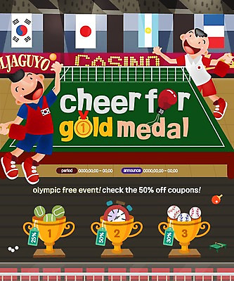 PSD 템플릿 남자 스포츠 웹템플릿 이벤트페이지 이벤트 성인 두명 탁구채 탁구용품 권투글러브 국기 테니스공 탁구 트로피 야구공 금메달 탁구공 탁구선수 탁구대 초시계 이미지템플릿 스포츠용품 시계 공 운동선수 사람 구기 야구용품 글러브 라켓 테니스용품 상_우승 메달 페이지 파일형식