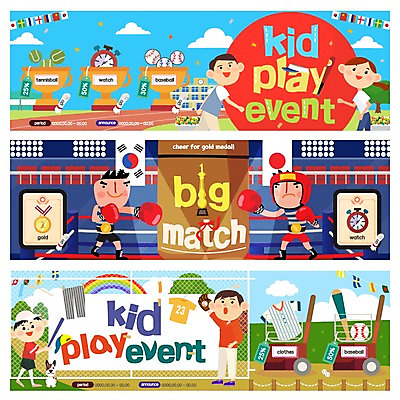 PSD 템플릿 배너 여자 남자 어린이 스포츠 웹템플릿 운동선수 여러명 성인 권투 야구방망이 권투장 권투글러브 권투선수 트로피 야구공 금메달 권투용품 권투헬멧 이벤트배너 웹배너 이미지템플릿 스포츠용품 다수 공 스포츠시설 사람 격투기 야구용품 글러브 헬멧 상_우승 메달 파일형식