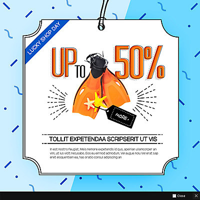 PSD 템플릿 웹템플릿 팝업 이벤트팝업 웹팝업 이벤트 사람없음 쇼핑 라벨 세일 오리발 이미지템플릿 프레임 파일형식