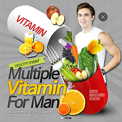 PSD 외국인 템플릿 남자 웹템플릿 포크 다이어트 채소 오렌지 과일 팝업 이벤트팝업 웹팝업 한명 이벤트 성인 뷰티 알약 사과 비타민 레이어팝업 비타민제 이미지템플릿 1 식기 건강 사람 인종 약 영양소 파일형식