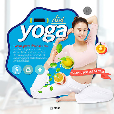 PSD 템플릿 여자 웹템플릿 다이어트 요가 팝업 이벤트팝업 웹팝업 한명 이벤트 성인 뷰티 아령 한국인 요가자세 레몬 레이어팝업 이미지템플릿 1 웰빙 포즈 과일 건강 사람 동양인 파일형식